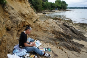 2012フランス・エコール　
ヴァンヌ
「ブルターニュの海とヴァンヌの古都を描く」
